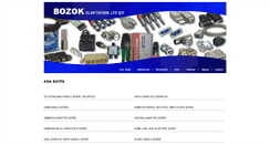 Desktop Screenshot of bozokelektronik.com