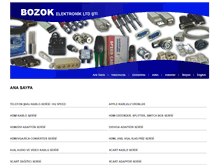Tablet Screenshot of bozokelektronik.com